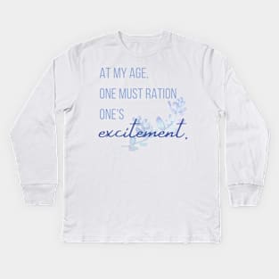 Downton Abbey Ration Ones Excitement Kids Long Sleeve T-Shirt